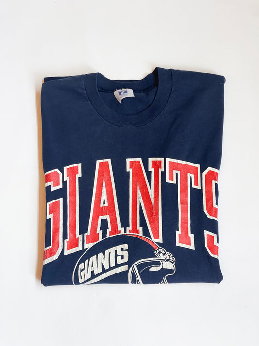 Vintage Giants Football Tee - L