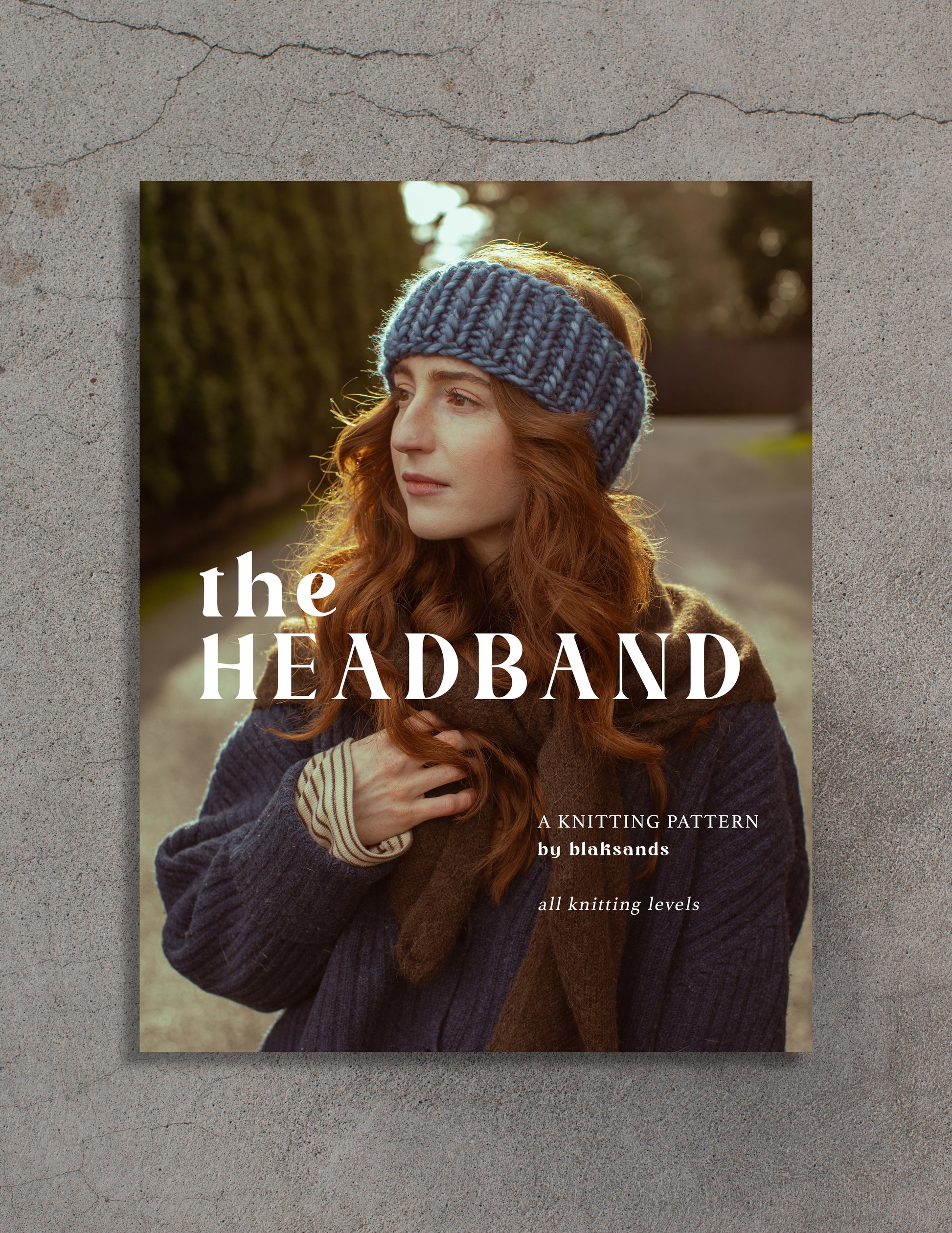 the Headband - Knitting Pattern ( PRINTED BOOKLET )