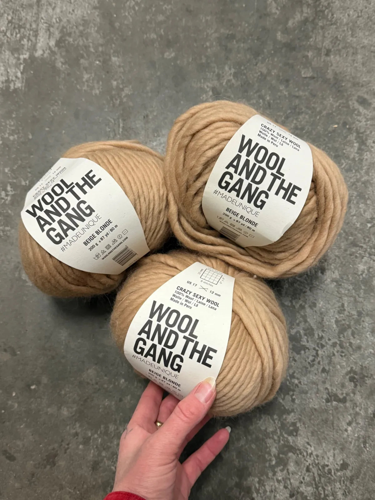 WOOL AND THE GANG - Crazy Sexy Wool ( Beige Blonde )