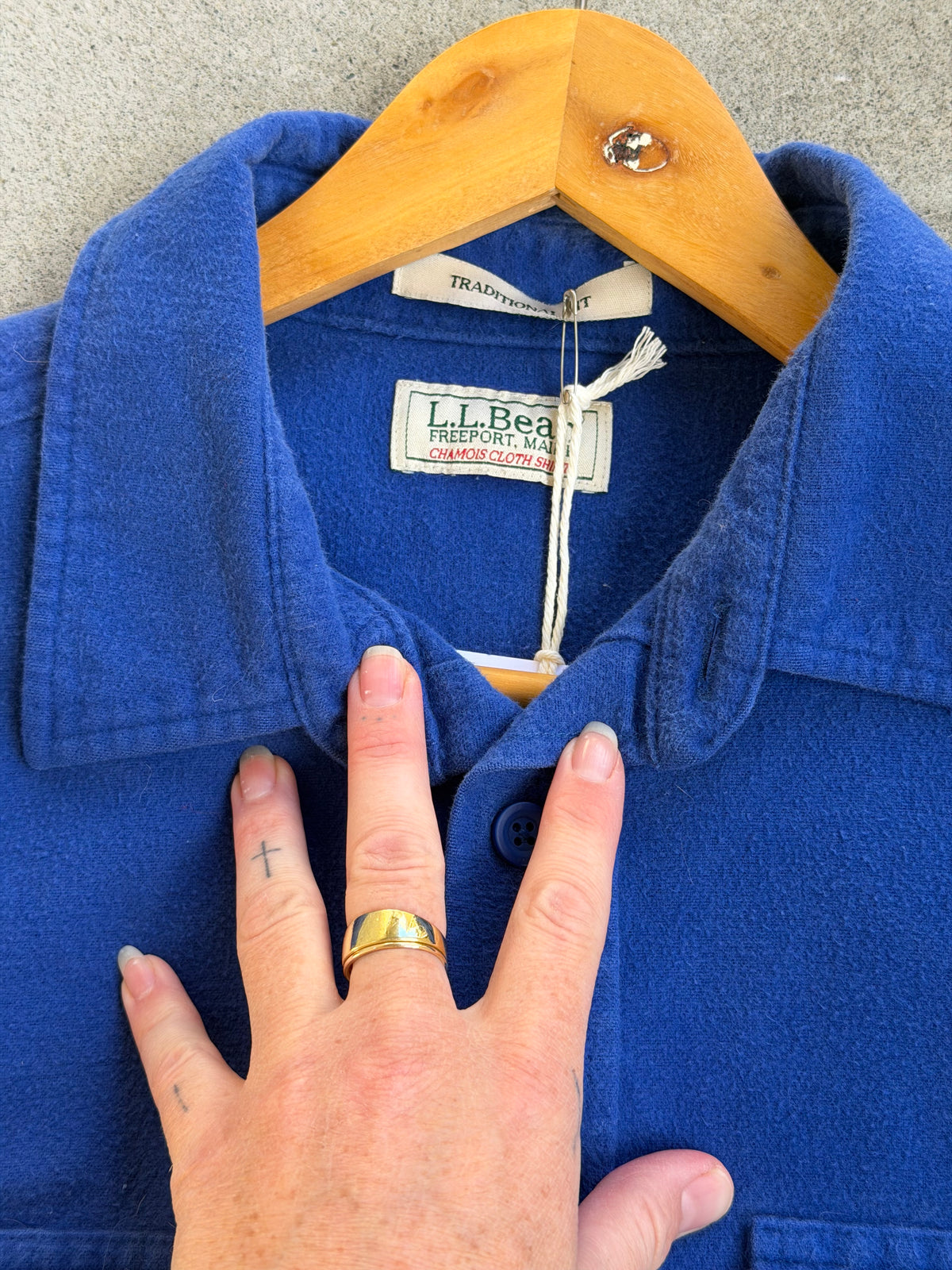 Vintage Chamois Shirt in COBALT - L