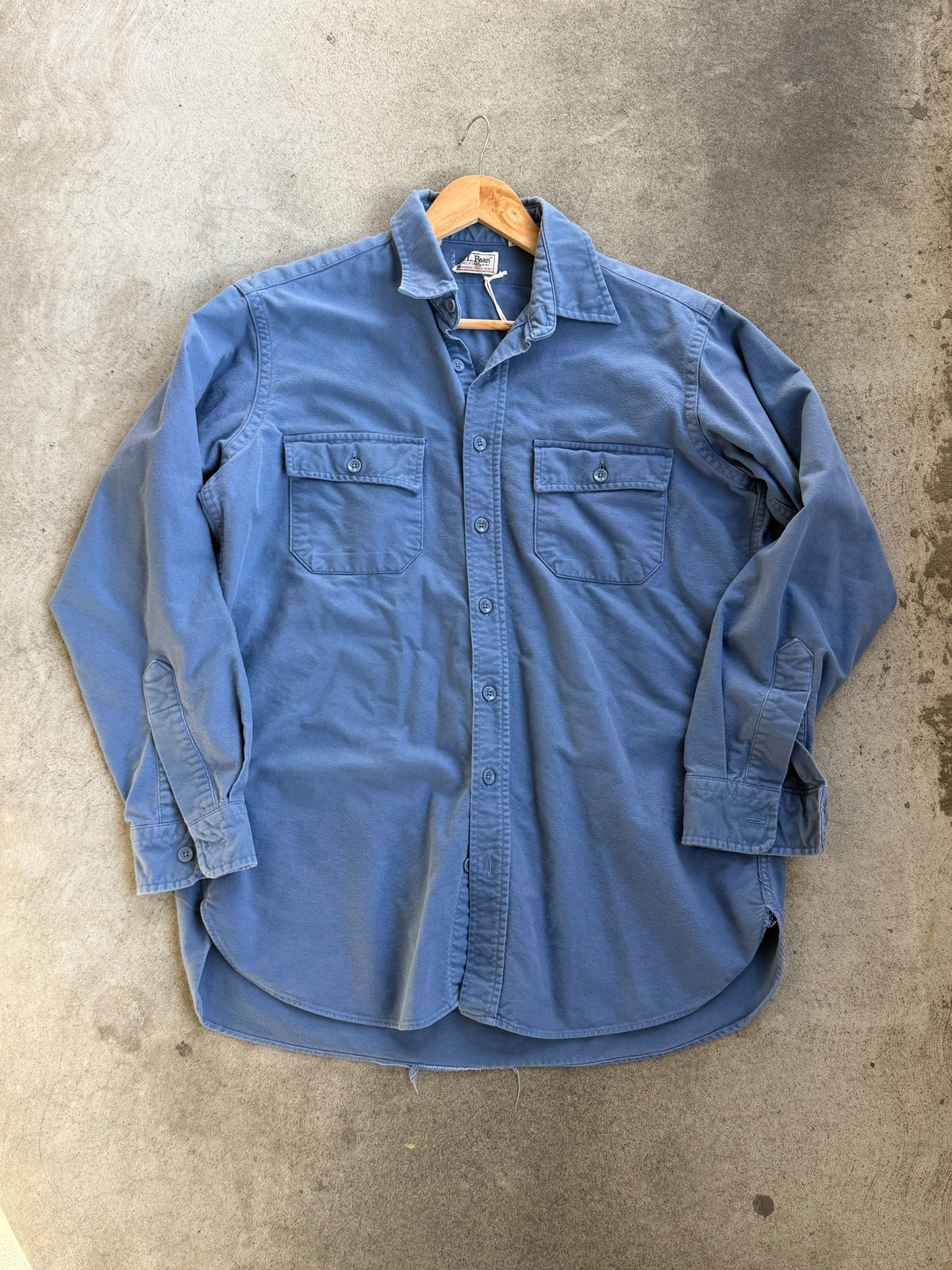 Vintage Chamois Shirt in SKY BLUE - L