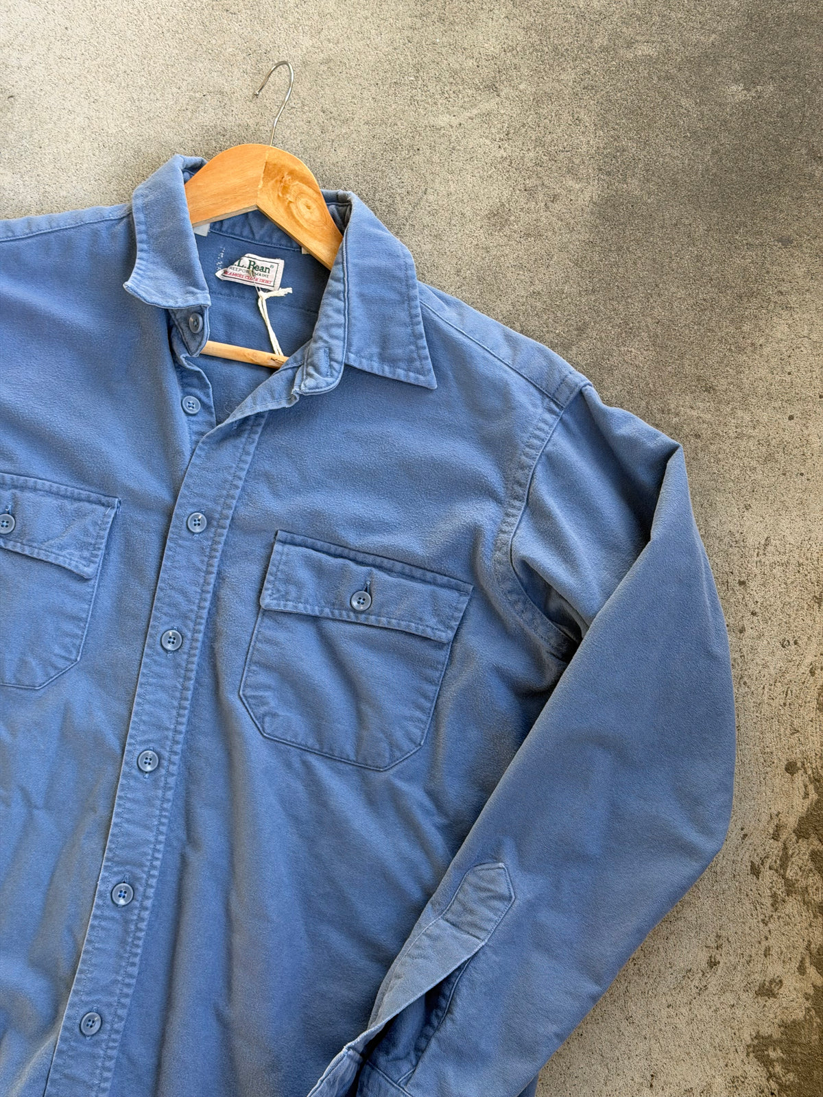 Vintage Chamois Shirt in SKY BLUE - L
