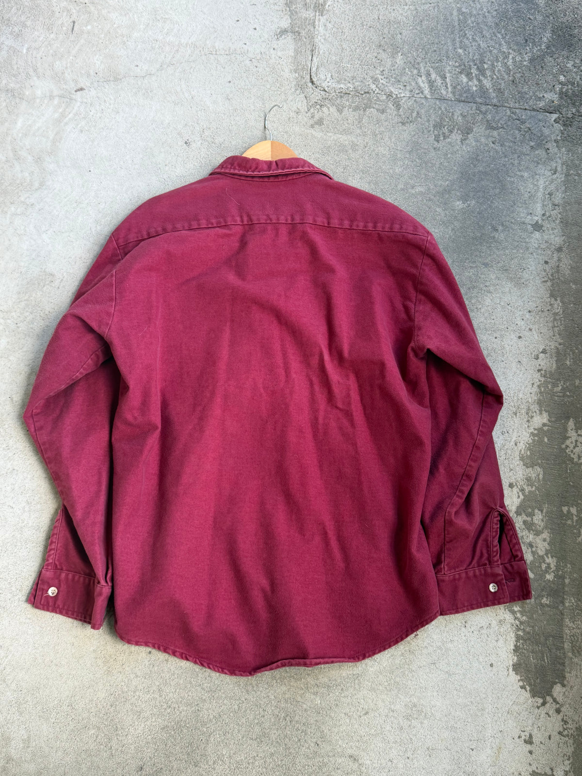 Vintage Chamois Shirt in WINE - L