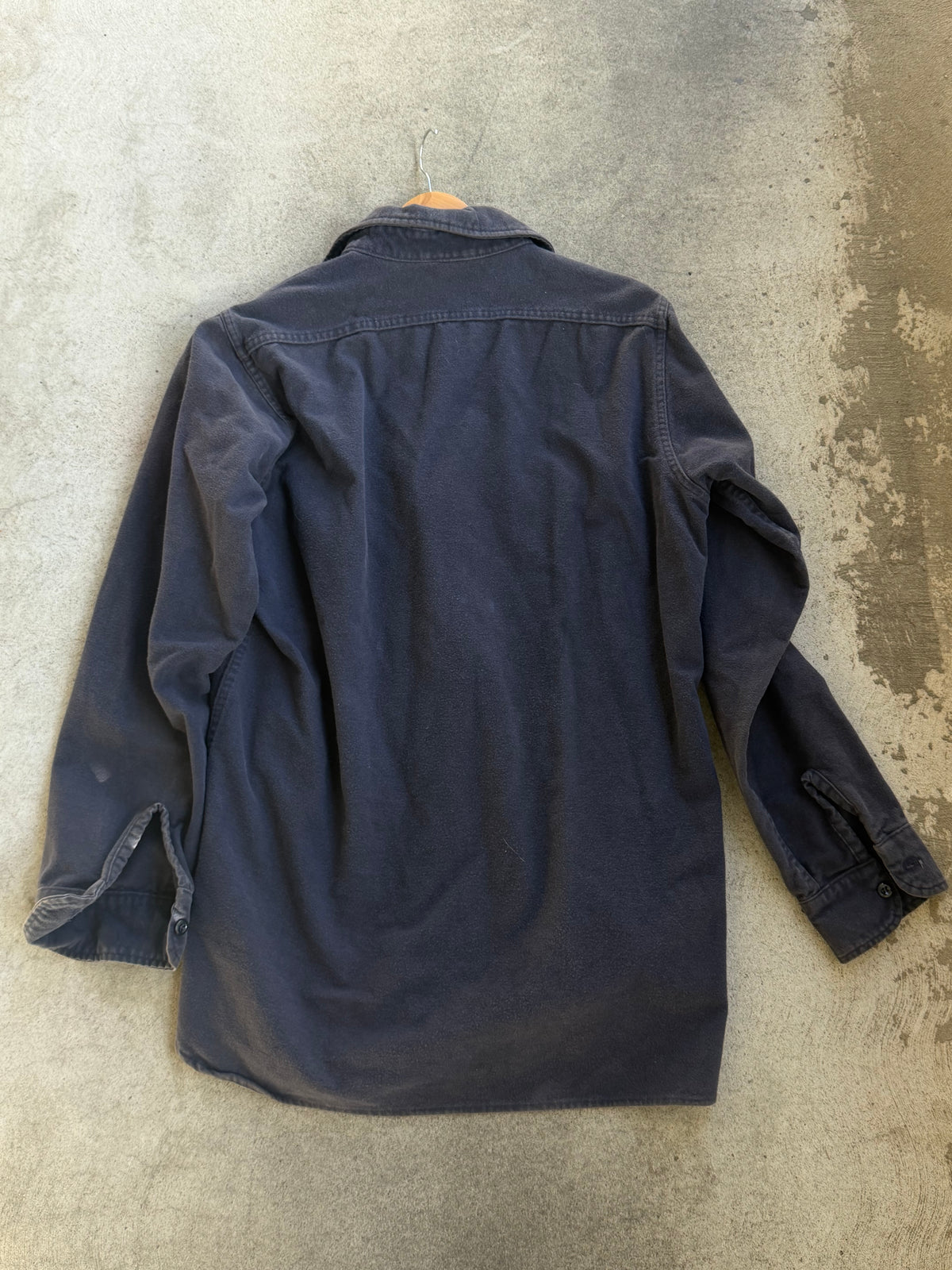 Vintage Chamois Shirt in DARK BLUE - L