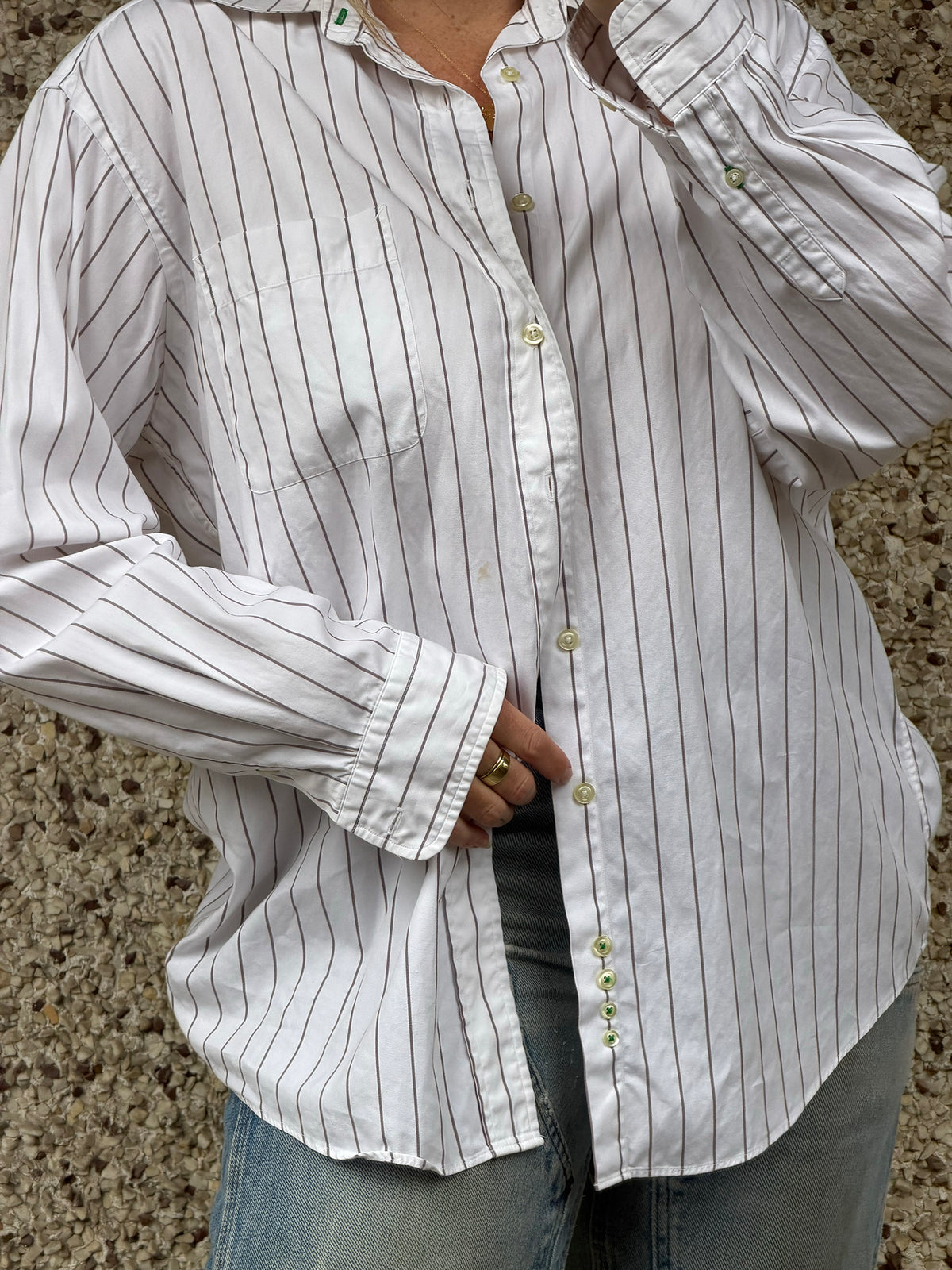 Men's Vintage Dress Shirt - L