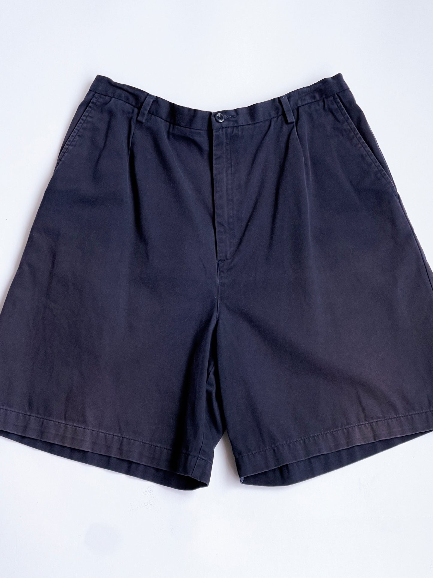 Vintage Navy Chino Shorts - 30" / 32" W