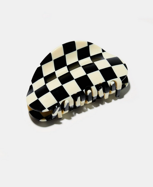 Chunks Checker Claw in Black & White - OS