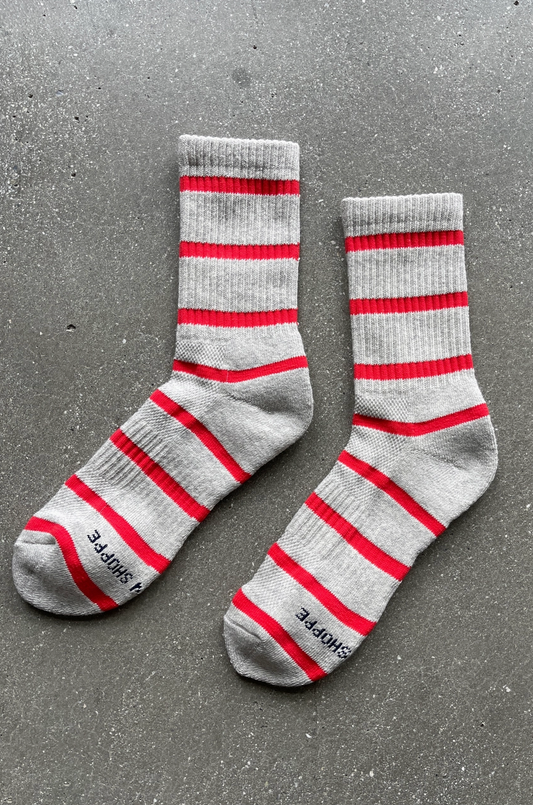 Le Bon Shoppe Striped Boyfriend Sock - OS