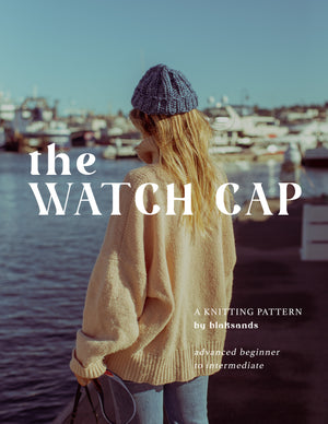 the Watch Cap - Knitting Pattern ( DIGITAL DOWNLOAD )