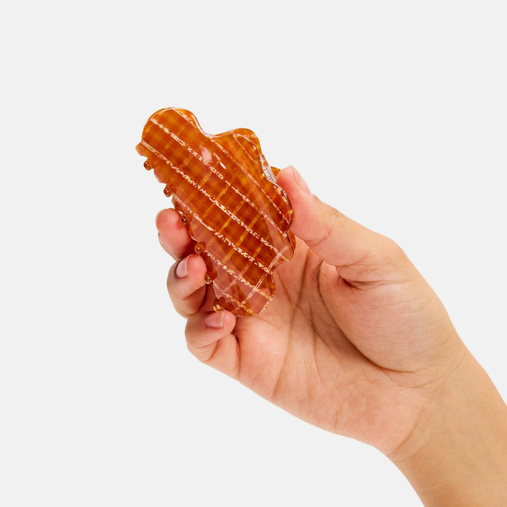 Chunks Baby Nimbus Claw in Caramel Plaid - OS