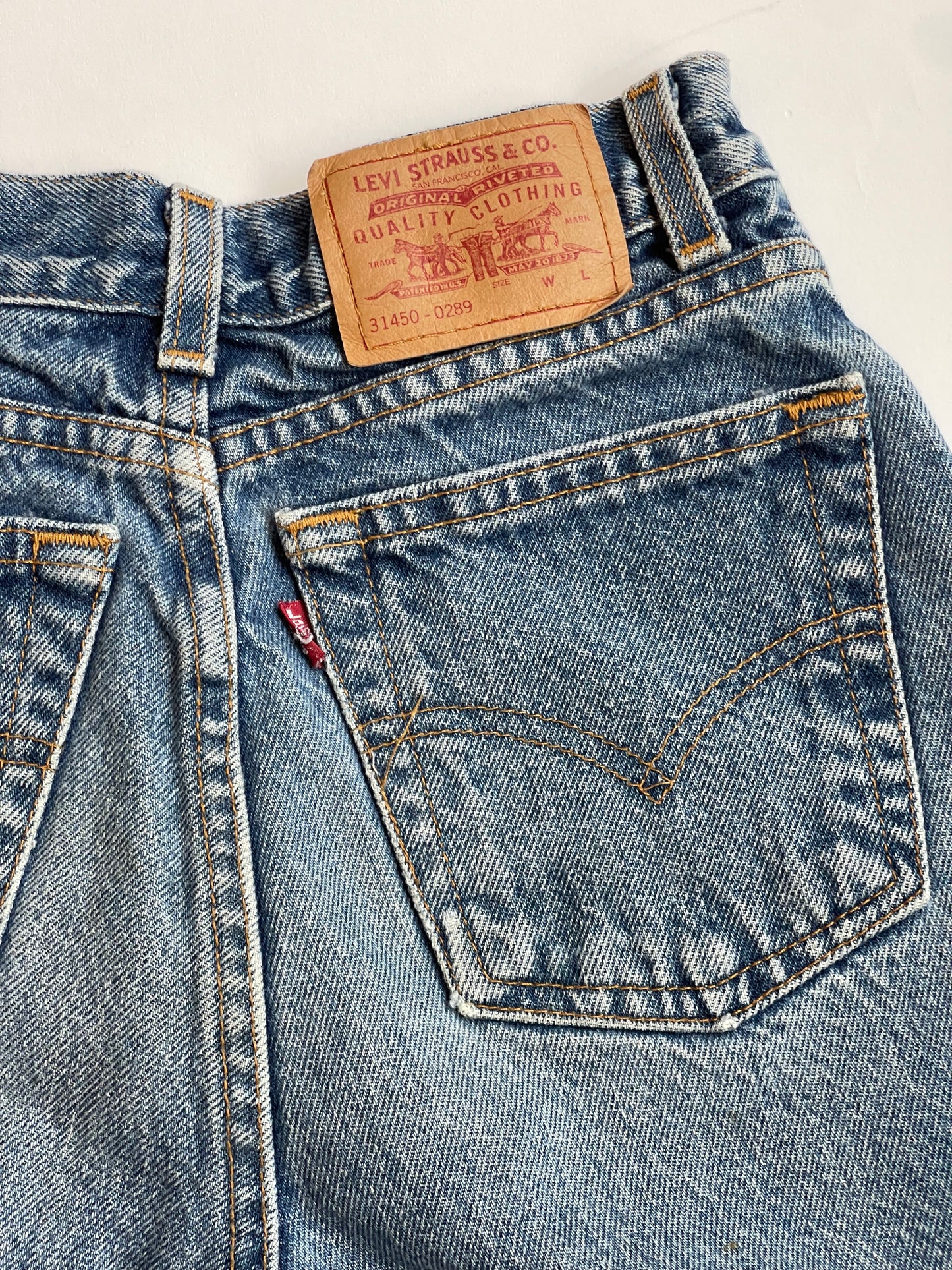 Vintage High-rise Levi's cutoff shorts - 24” W