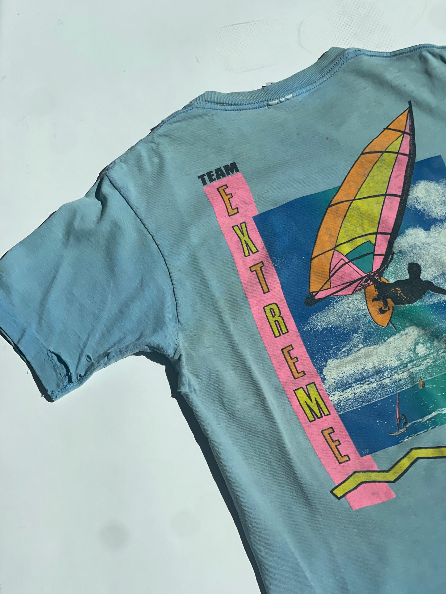 Vintage 1989 Thrashed Hobie Extreme Tee - S/M