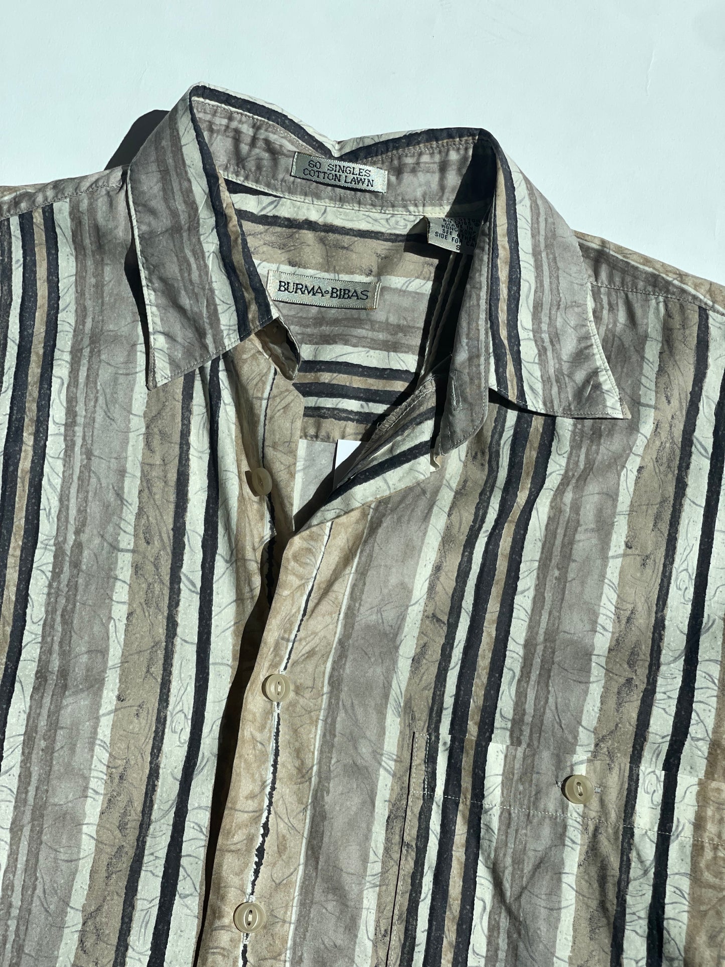 Vintage Stripe Cotton Shirt - up to M