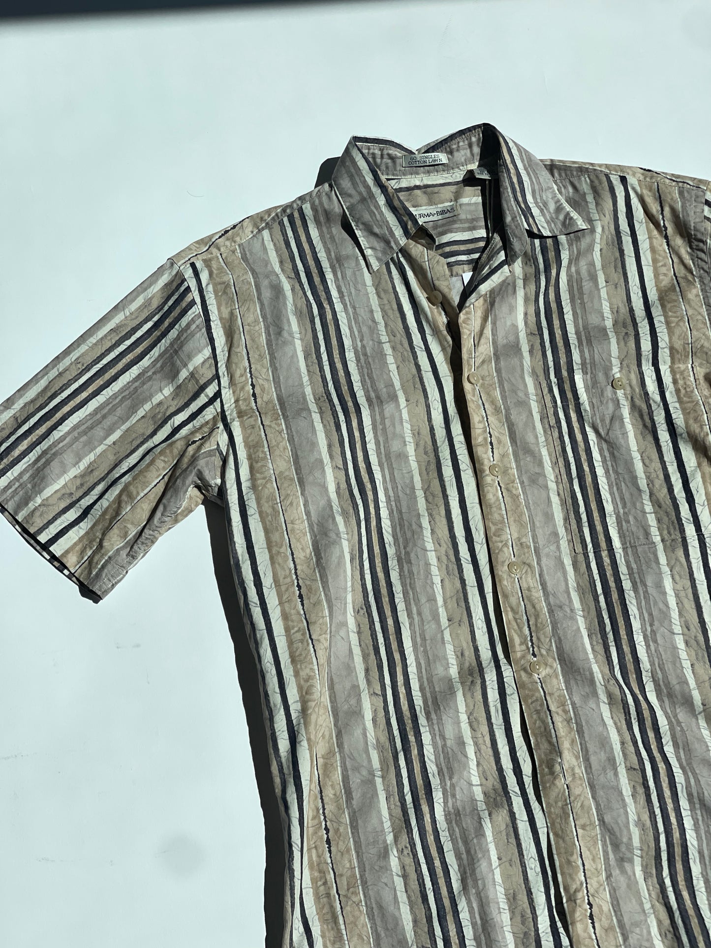 Vintage Stripe Cotton Shirt - up to M