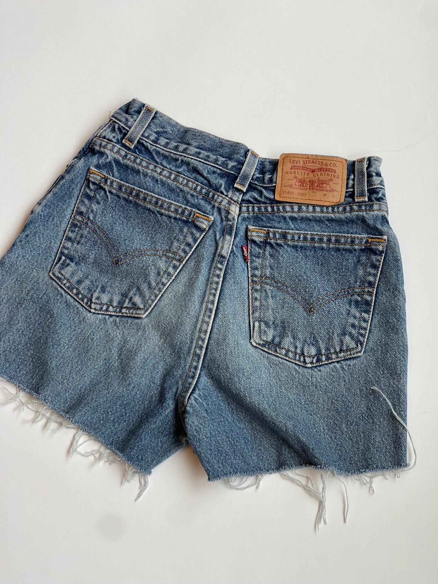 Vintage High-rise Levi's cutoff shorts - 24” W