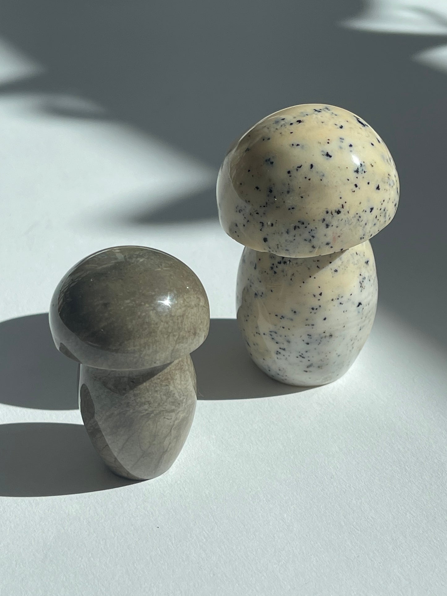 Set of 2 Stone Mushrooms - 01