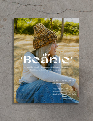 the Beanie - a Knitting Pattern ( PRINTED BOOKLET )