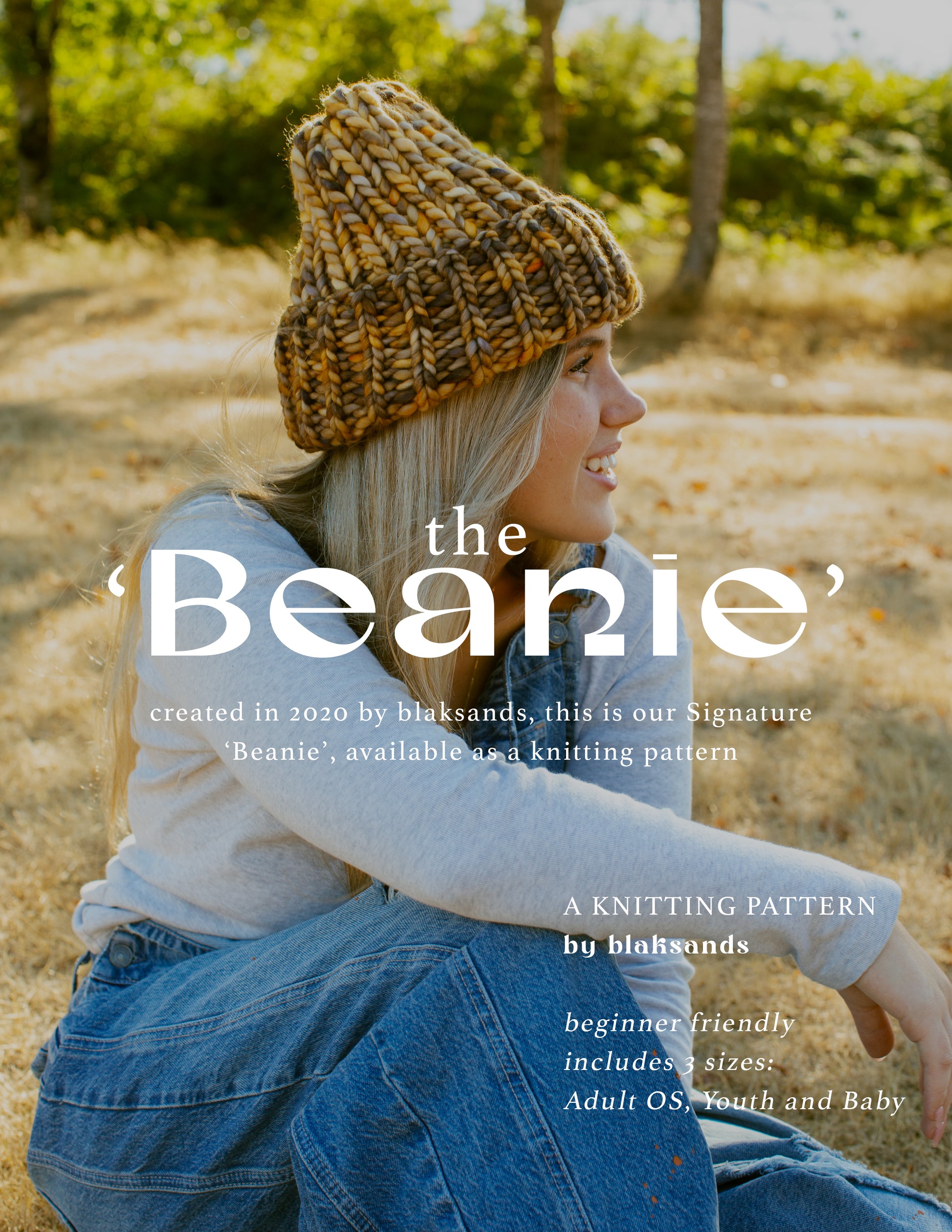 the Beanie - a Knitting Pattern ( DIGITAL DOWNLOAD )