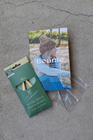 the Beanie - a Knitting Kit ( YARN + BOOKLET )