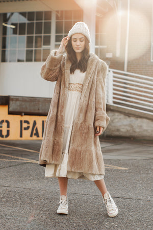 Vintage Genuine Fur Coat - M