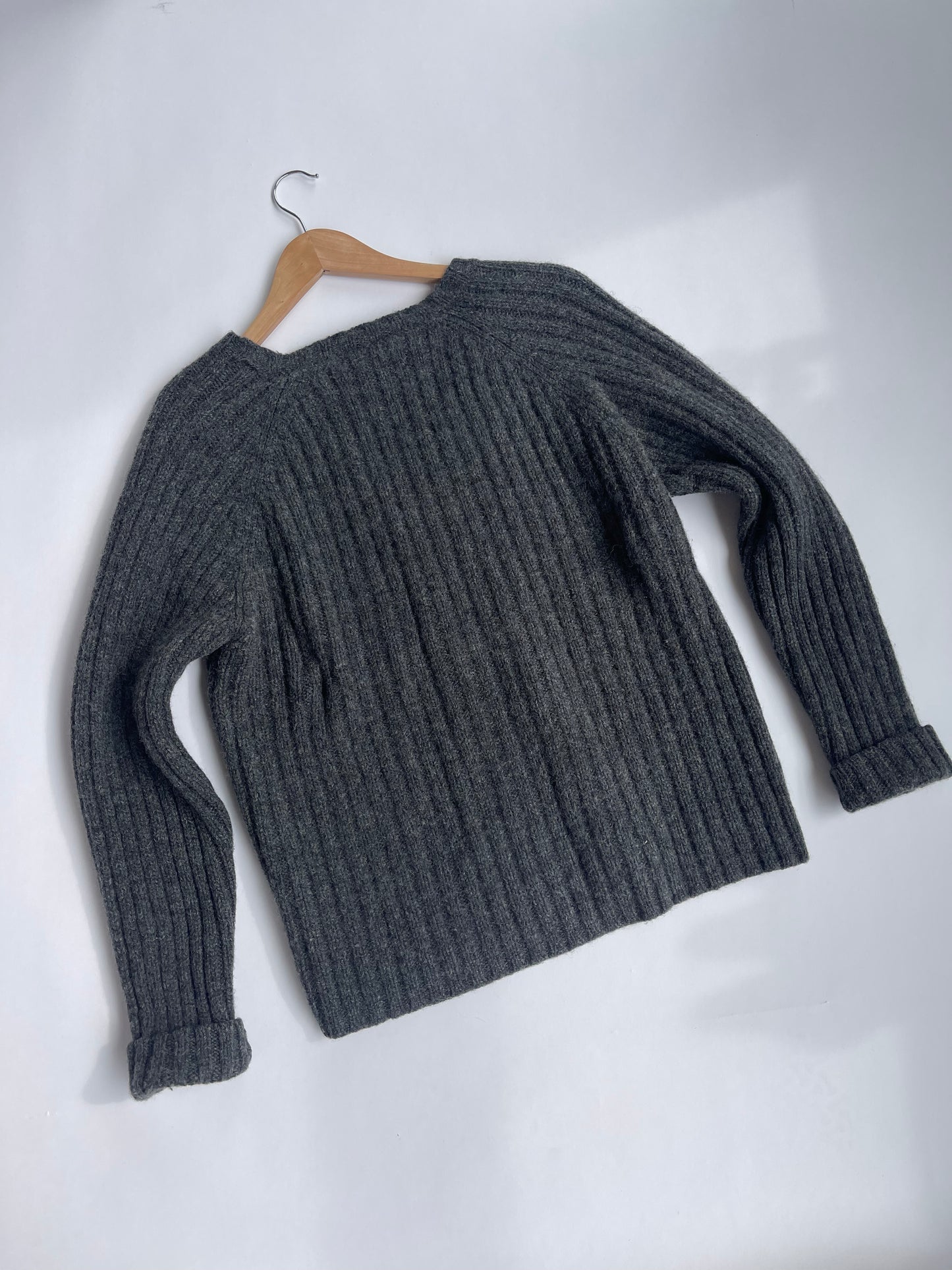 Vintage Wool Zip Sweater - up to M