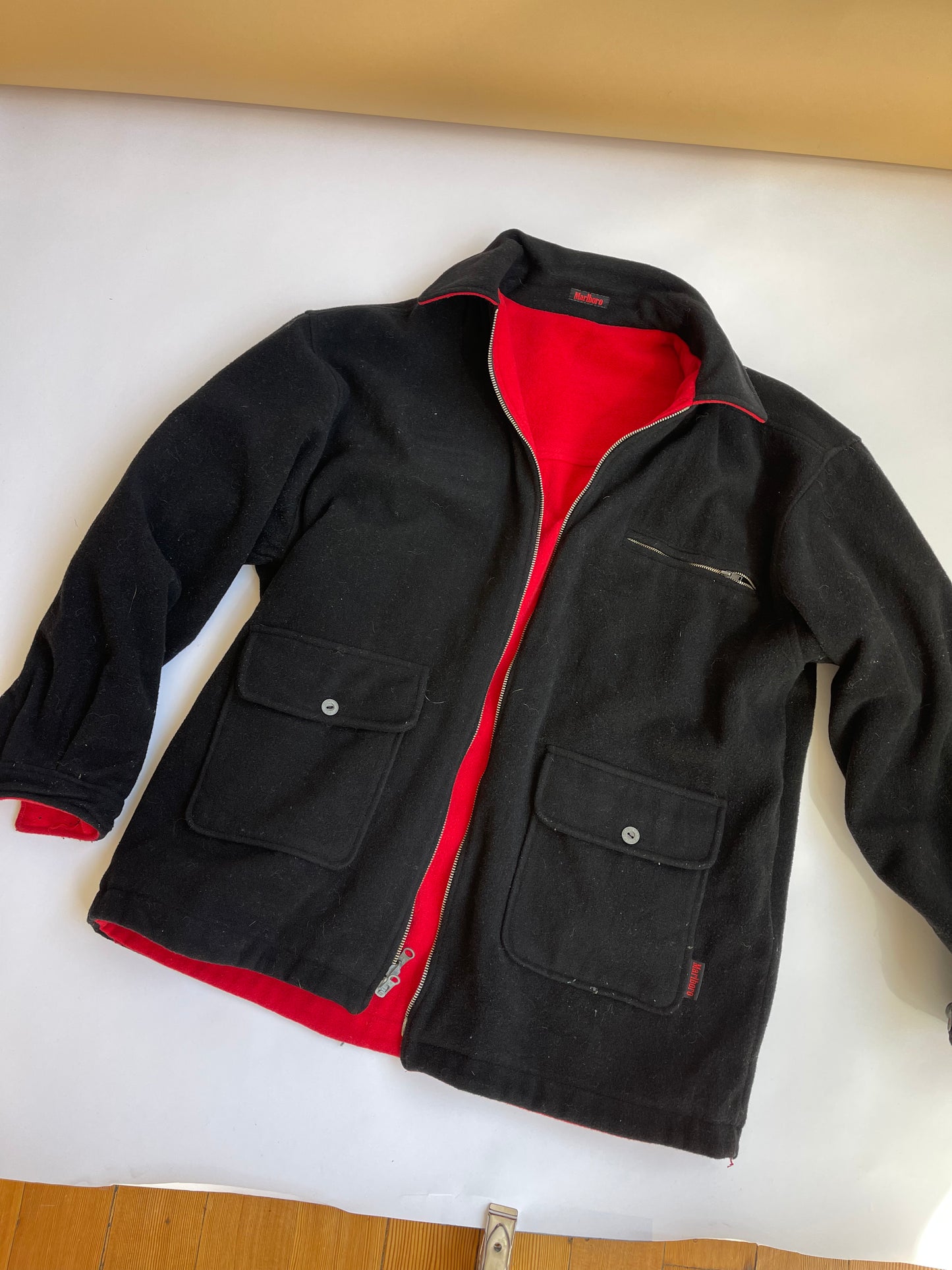 Vintage RARE Wool Marlboro Reversable Jacket* - XL