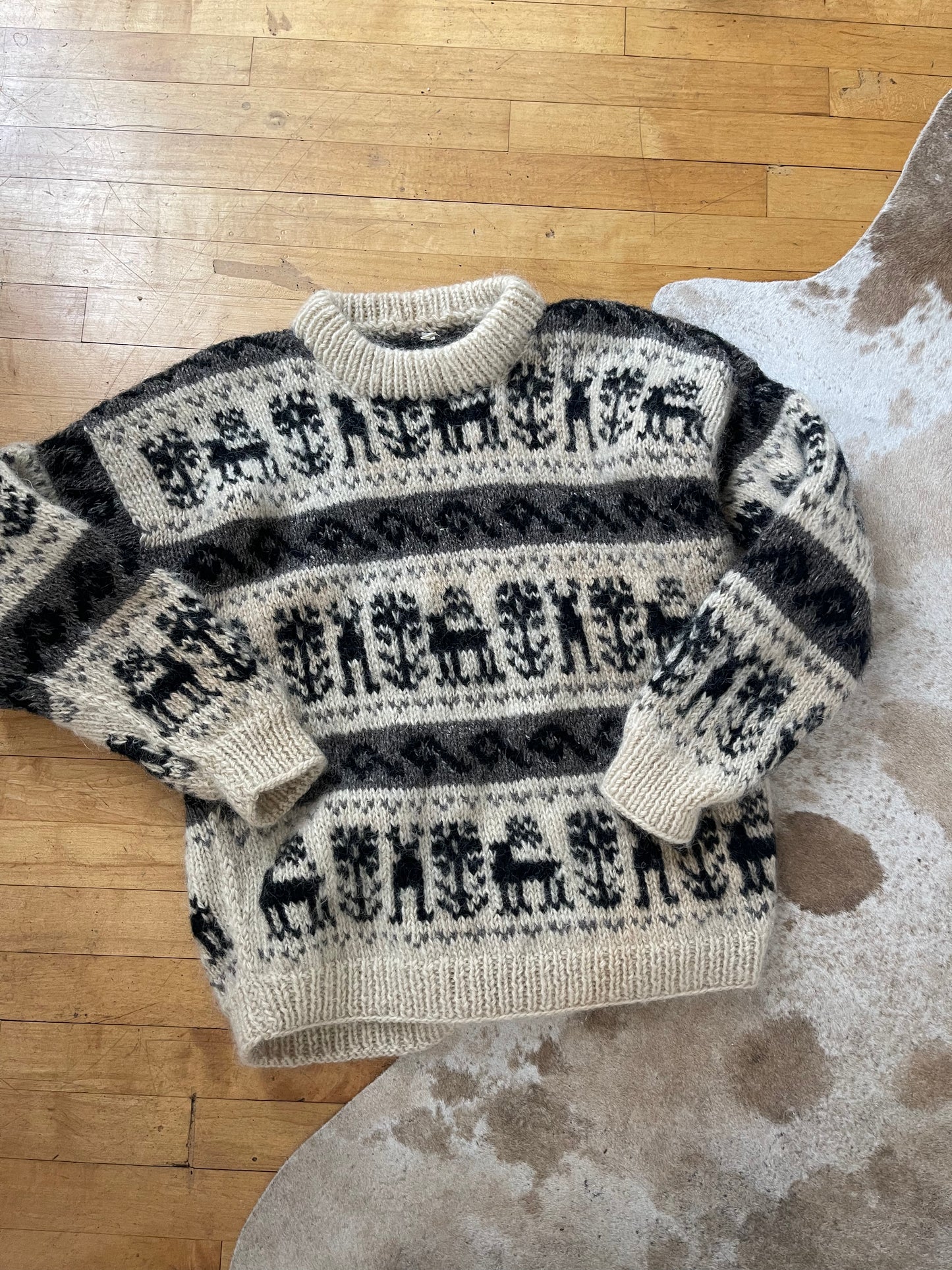 Vintage Cozy Wool Sweater - up to L