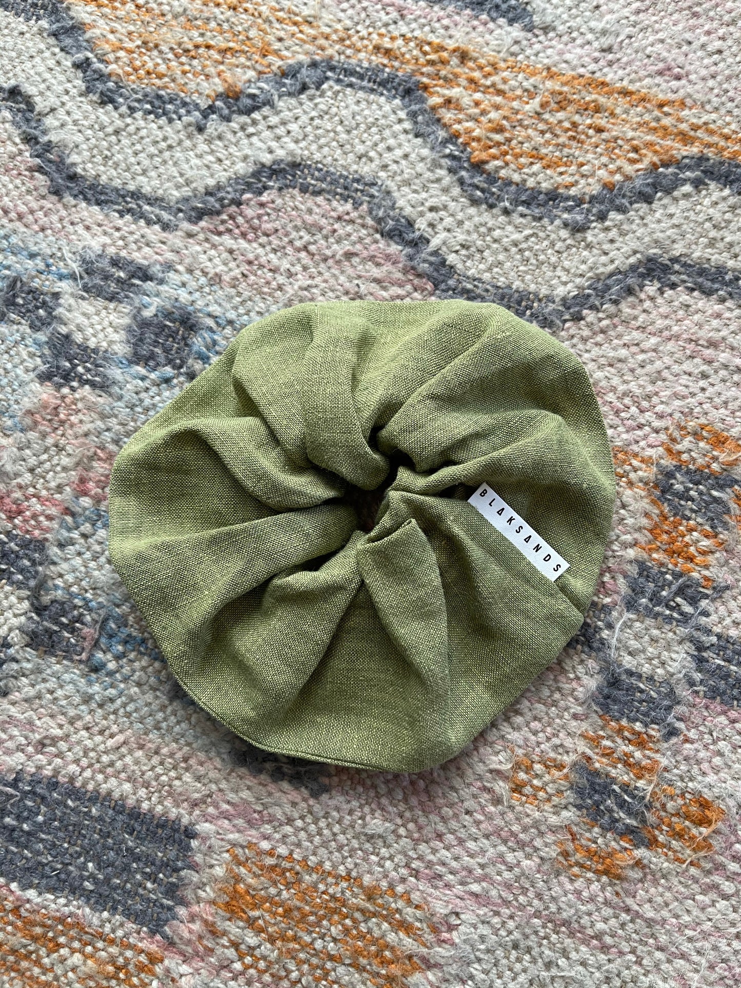 Upcycled Linen Srunchie