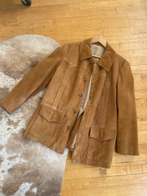 Vintage 70s Suede Jacket - up to L