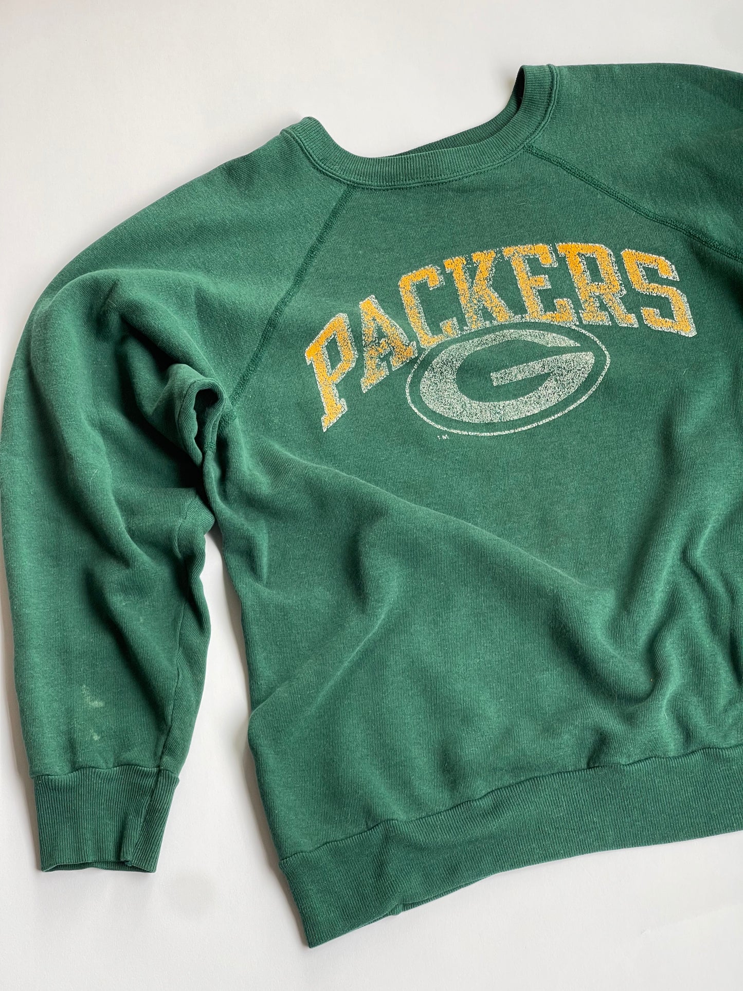 Vintage Green Bay Packers Raglan - S/M